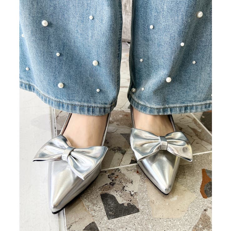 デタッチャブルリボンローヒールパンプス | moment+ | 詳細画像11 