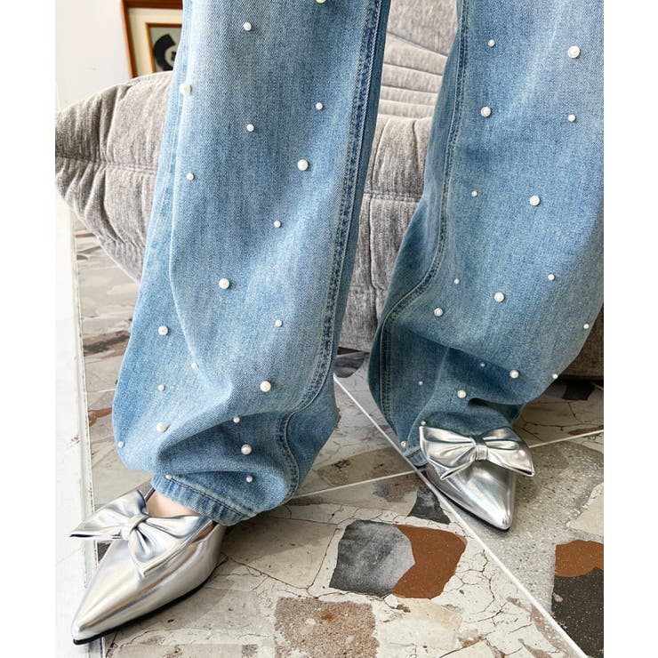 デタッチャブルリボンローヒールパンプス | moment+ | 詳細画像12 