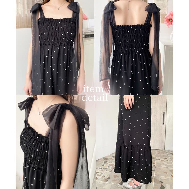 未使用タグ付き✨24AW ダイアグラム ハートキカプリントワンピース