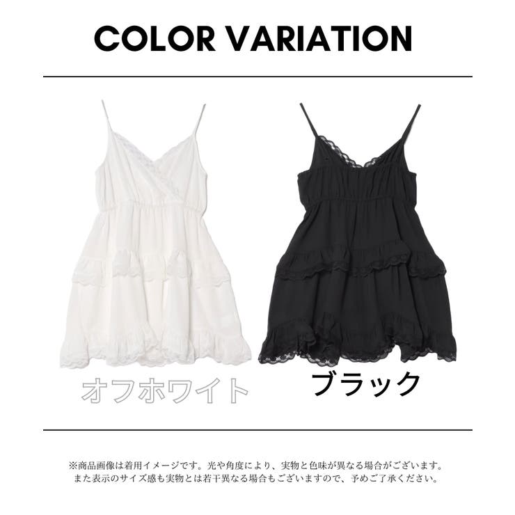 YUMI KIM ブラック レース ミニワンピース フリル YUMI KIM ブラック レース ミニワンピース フリル