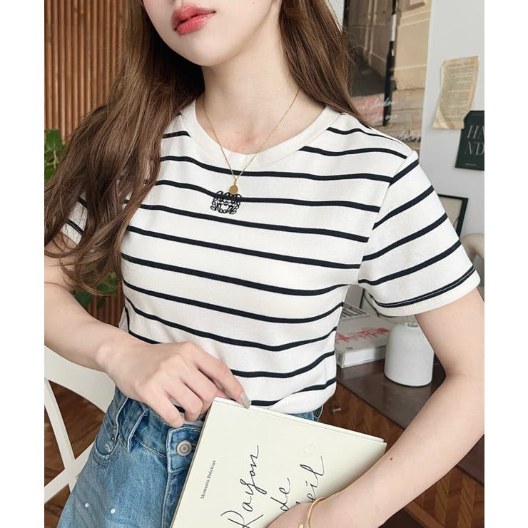 ワンポイント刺繍チビTシャツ[品番：ERMW0000161]｜moment+