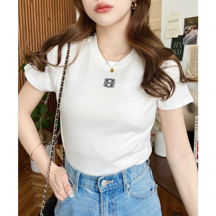 ワンポイント刺繍チビTシャツ[品番：ERMW0000161]｜moment+