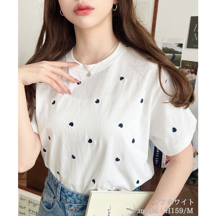 最終値下げ！amiparis半袖Tシャツ ホワイト ハート刺繍 AMI PARIS Paris de Coeur アミパリス ロゴ 刺繍 半袖シャツ 白