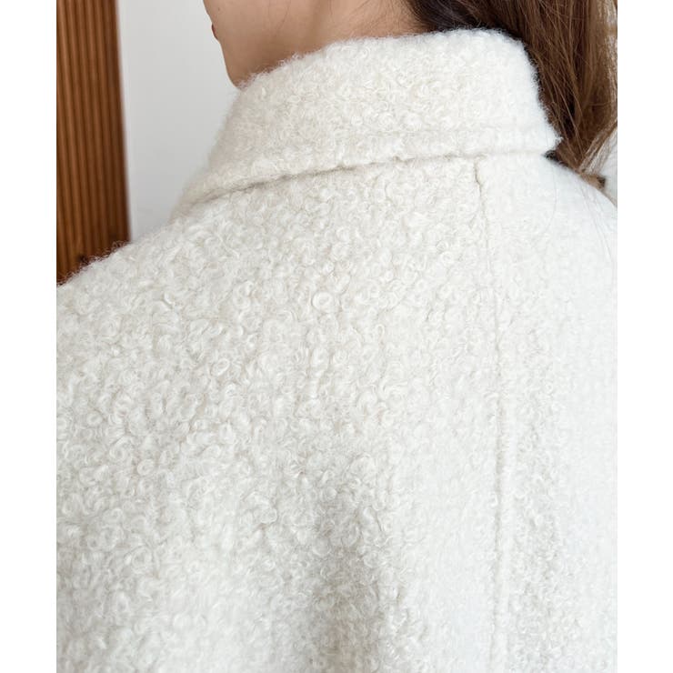 2WAYアレンジカラーPコートリングフェイクウール | moment+ | 詳細画像21 