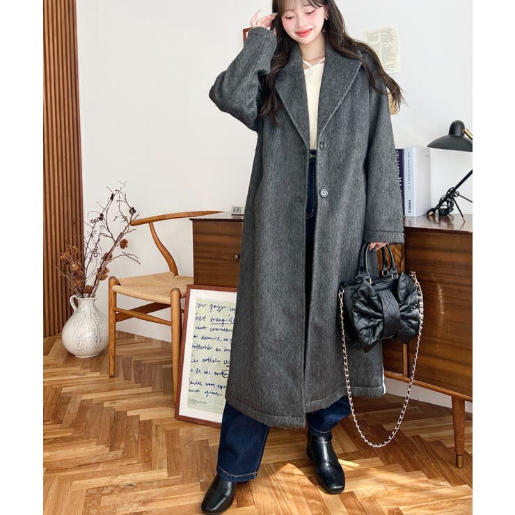 ロングチェスターシャギーコート | moment+ | 詳細画像22 