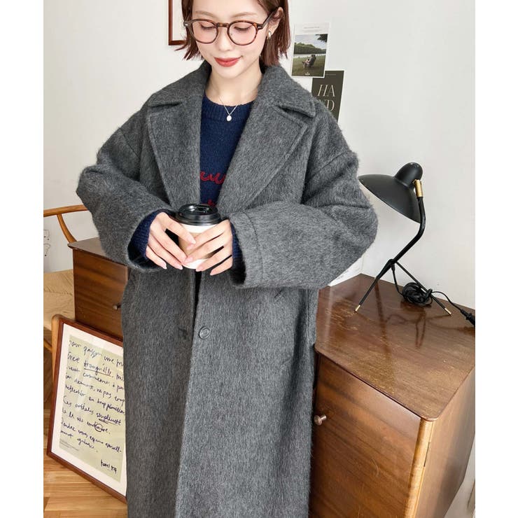 ロングチェスターシャギーコート | moment+ | 詳細画像27 