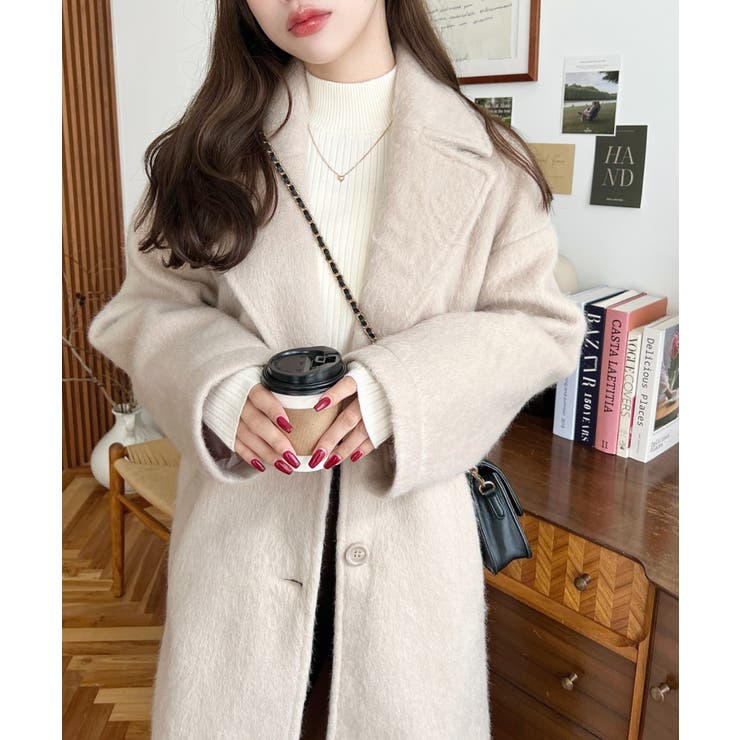 ロングチェスターシャギーコート | moment+ | 詳細画像28 