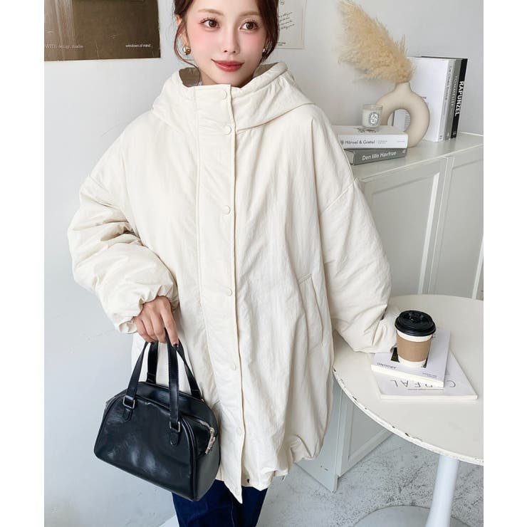 シャカシャカナイロン裏キルトモンスターパーカージャケット | moment+ | 詳細画像21 