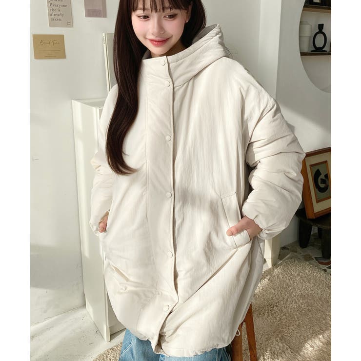 シャカシャカナイロン裏キルトモンスターパーカージャケット | moment+ | 詳細画像22 