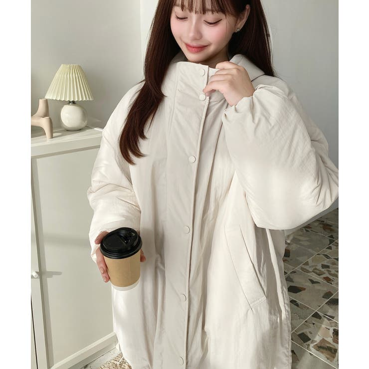 シャカシャカナイロン裏キルトモンスターパーカージャケット | moment+ | 詳細画像23 