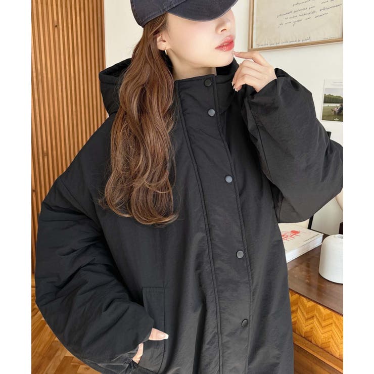 シャカシャカナイロン裏キルトモンスターパーカージャケット | moment+ | 詳細画像38 