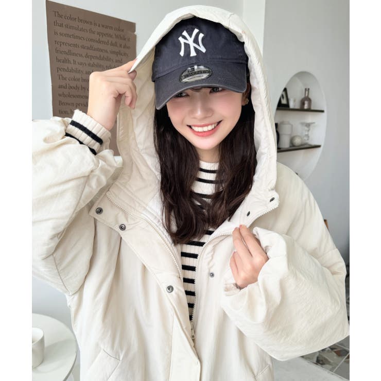 シャカシャカナイロン裏キルトモンスターパーカージャケット | moment+ | 詳細画像4 