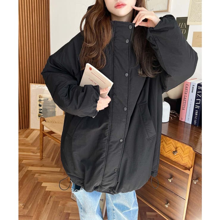 シャカシャカナイロン裏キルトモンスターパーカージャケット | moment+ | 詳細画像39 