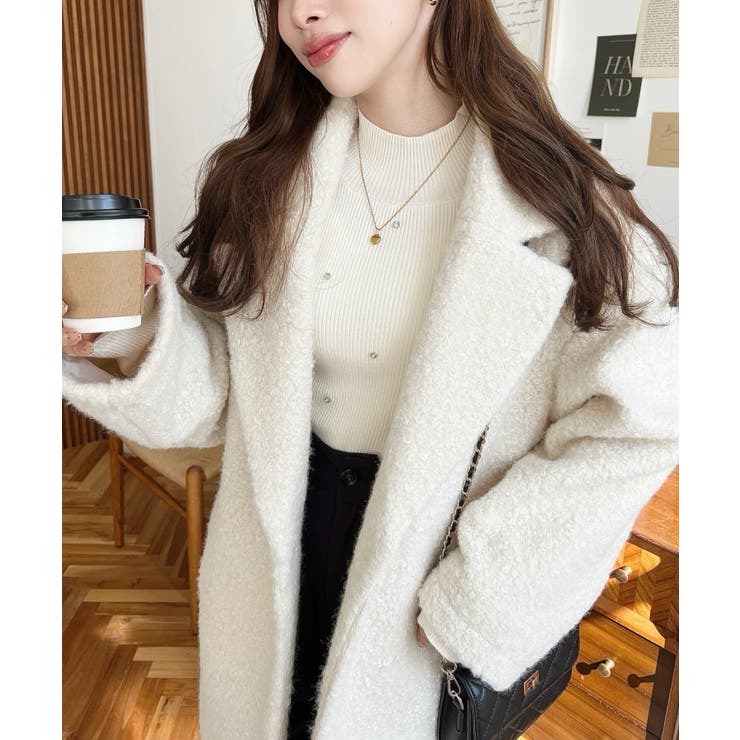 フェイクリングウールルーズシルエットテーラードジャケット | moment+ | 詳細画像18 