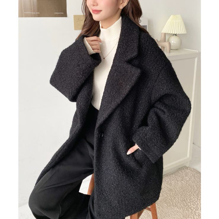 フェイクリングウールルーズシルエットテーラードジャケット | moment+ | 詳細画像19 