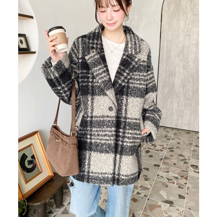 フェイクリングウールルーズシルエットテーラードジャケット | moment+ | 詳細画像36 