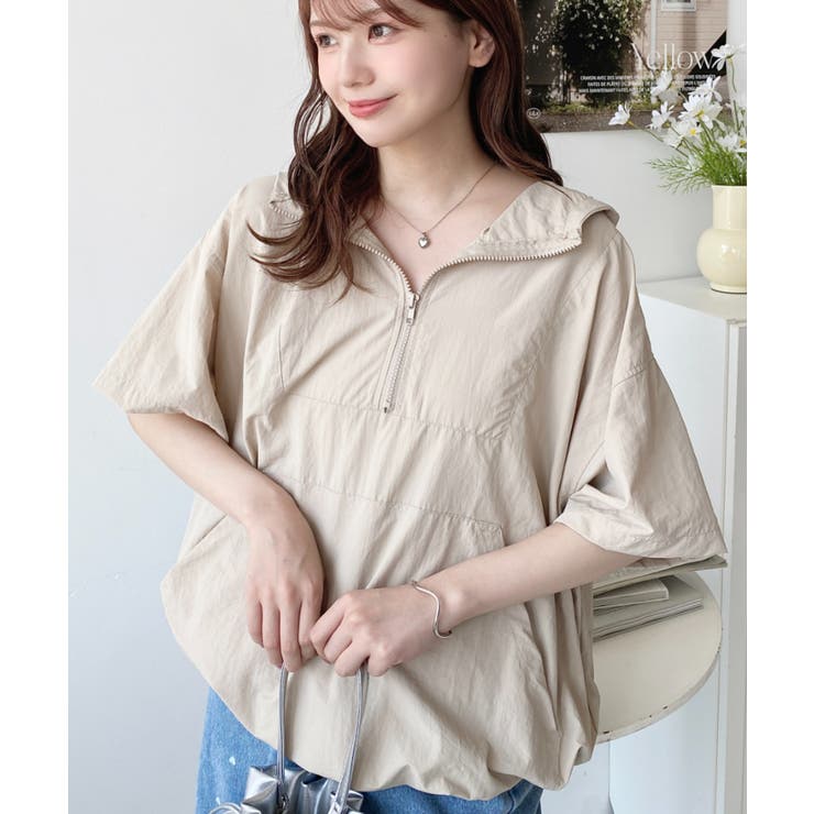 MOUNTAIN Researchの半袖ナイロンパーカー　lightparka ナイロン半袖アノラックパーカー[品番：ERMW0000028]｜moment+