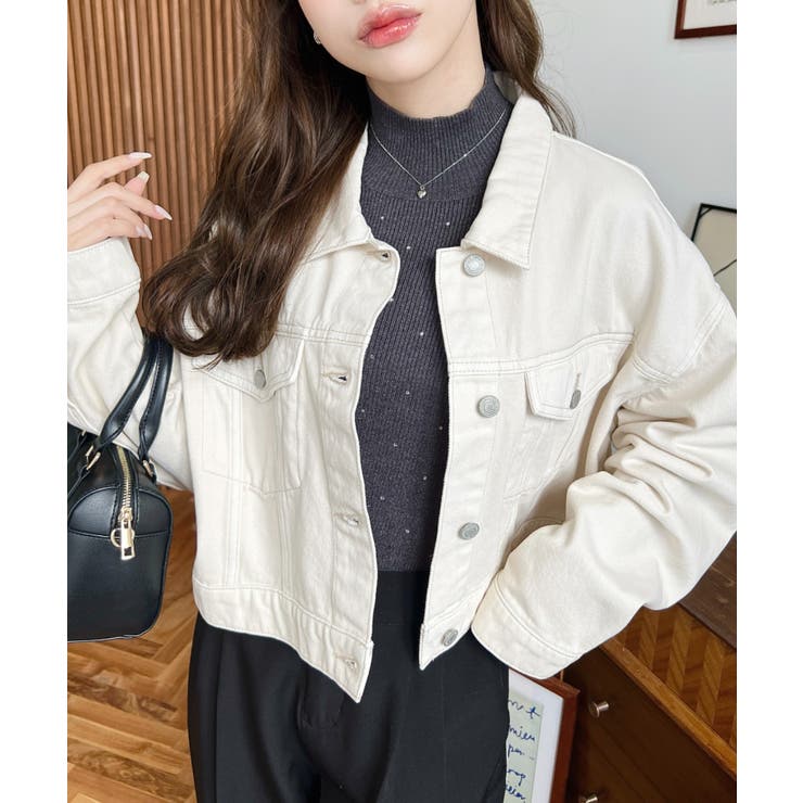 デニムショートジャケット/ショートGジャンヘビーウェイト | moment+ | 詳細画像10 