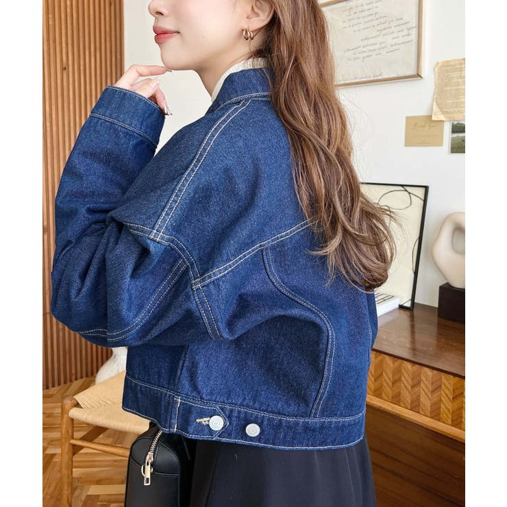 デニムショートジャケット/ショートGジャンヘビーウェイト | moment+ | 詳細画像19 