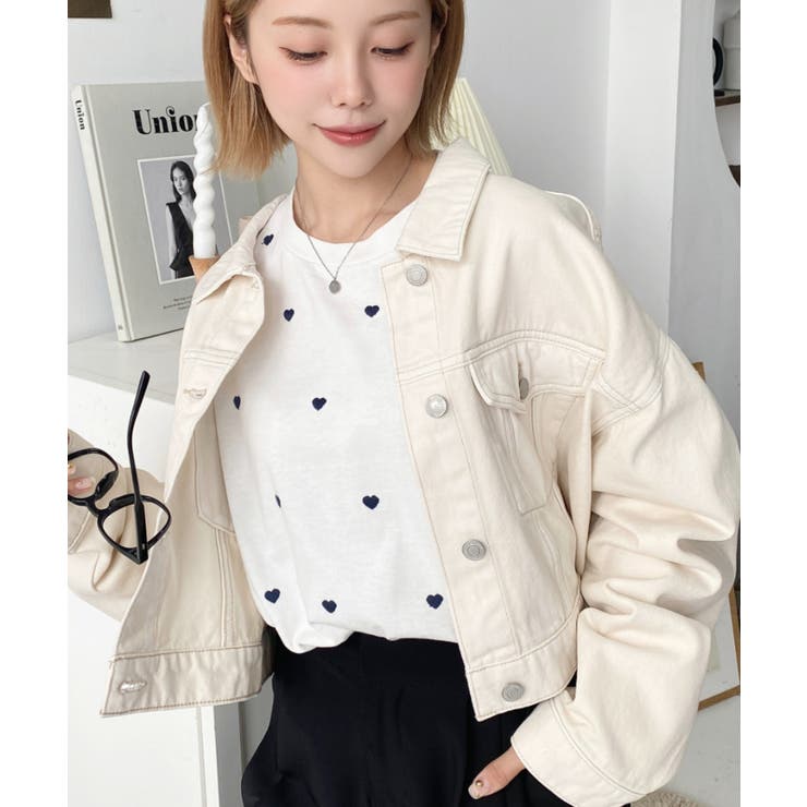 デニムショートジャケット/ショートGジャンヘビーウェイト | moment+ | 詳細画像2 