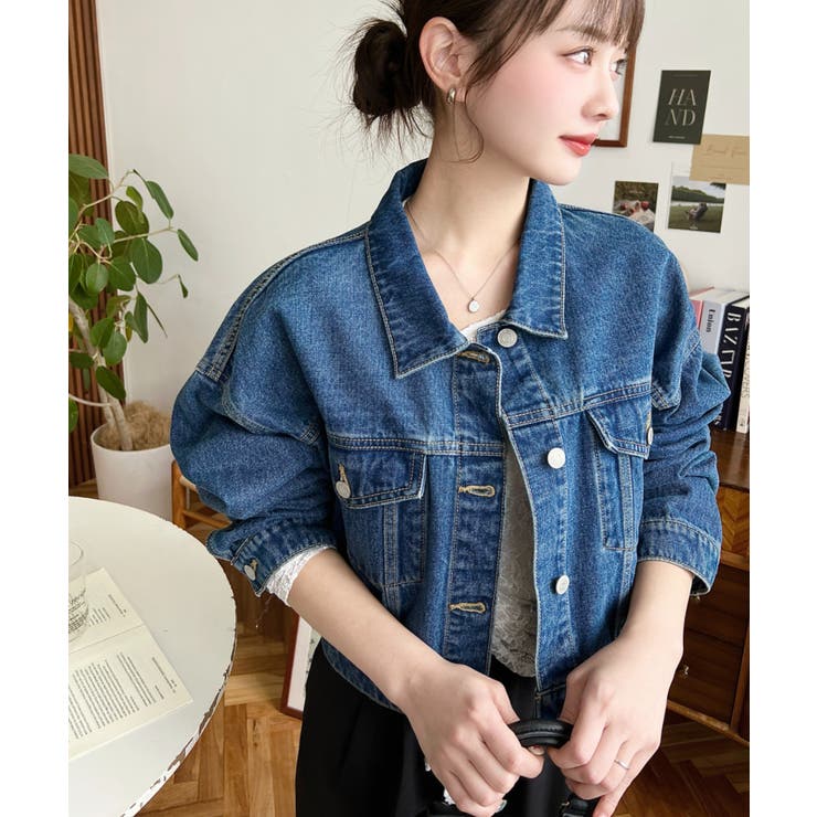 デニムショートジャケット/ショートGジャンヘビーウェイト | moment+ | 詳細画像22 