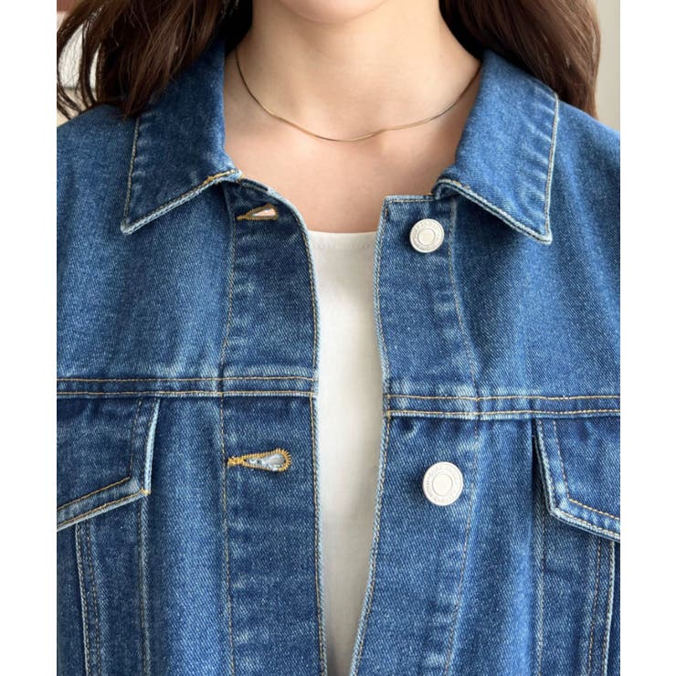 デニムショートジャケット/ショートGジャンヘビーウェイト | moment+ | 詳細画像23 