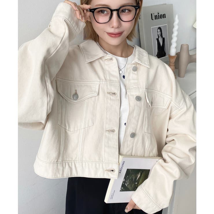 デニムショートジャケット/ショートGジャンヘビーウェイト | moment+ | 詳細画像5 