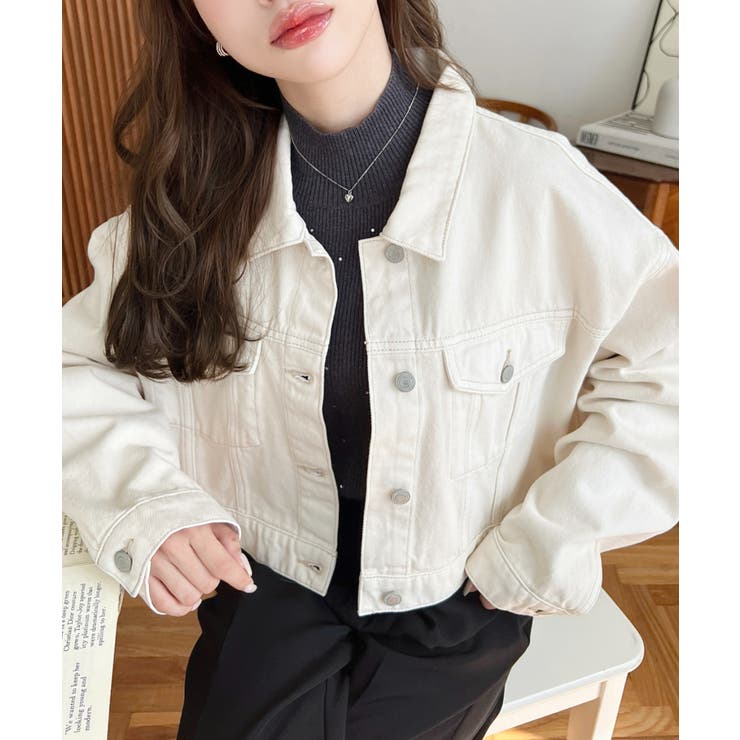 デニムショートジャケット/ショートGジャンヘビーウェイト | moment+ | 詳細画像7 