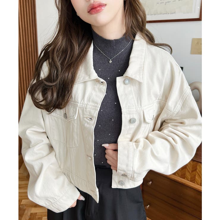 デニムショートジャケット/ショートGジャンヘビーウェイト | moment+ | 詳細画像9 