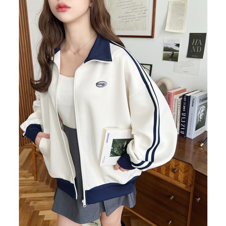 ロゴ刺繍トラックジャケット | moment+ | 詳細画像14 