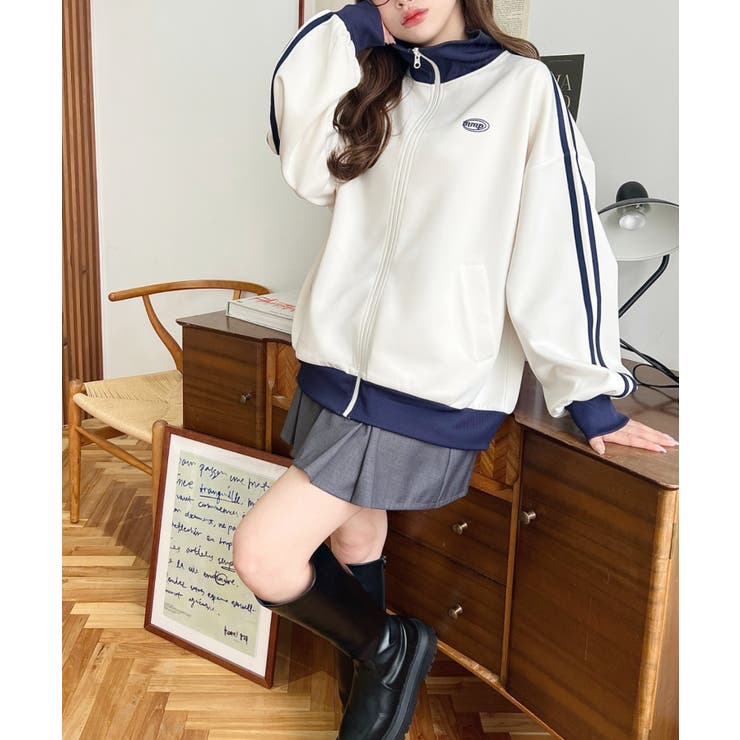 ロゴ刺繍トラックジャケット | moment+ | 詳細画像16 