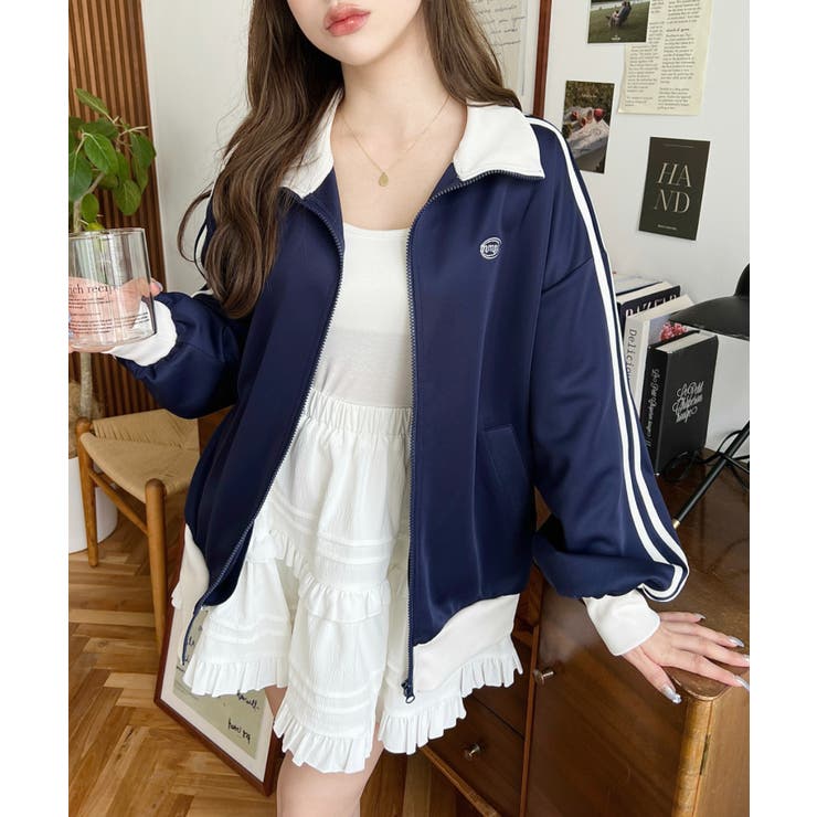 ロゴ刺繍トラックジャケット | moment+ | 詳細画像26 