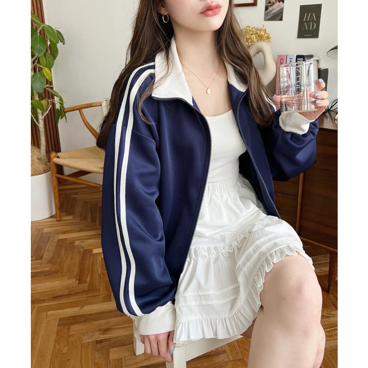 ロゴ刺繍トラックジャケット | moment+ | 詳細画像27 