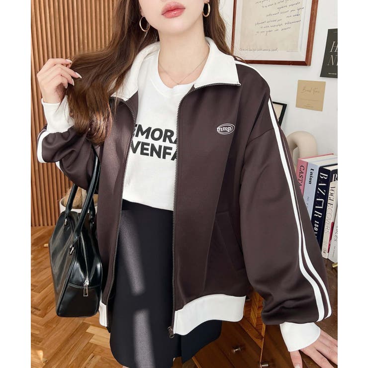 ロゴ刺繍トラックジャケット | moment+ | 詳細画像34 