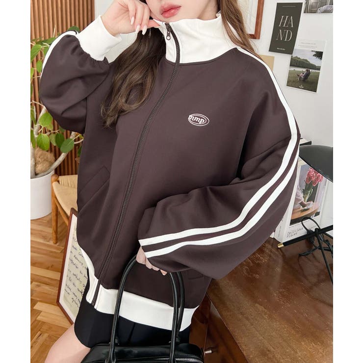 ロゴ刺繍トラックジャケット | moment+ | 詳細画像37 