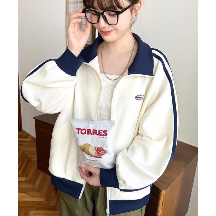 ロゴ刺繍トラックジャケット | moment+ | 詳細画像5 