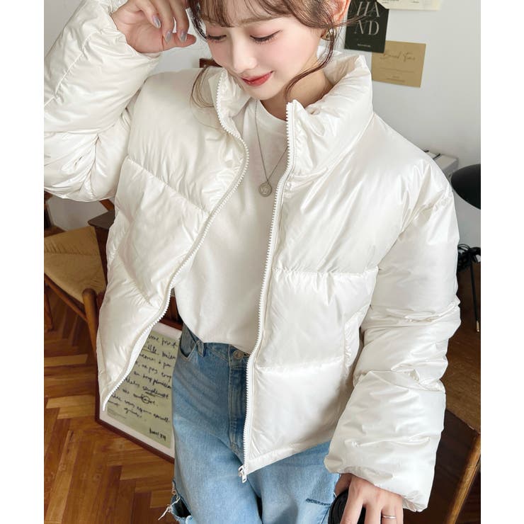 ファイバーダウンメタリックショートダウンブルゾン | moment+ | 詳細画像11 