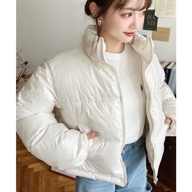 ファイバーダウンメタリックショートダウンブルゾン | moment+ | 詳細画像12 