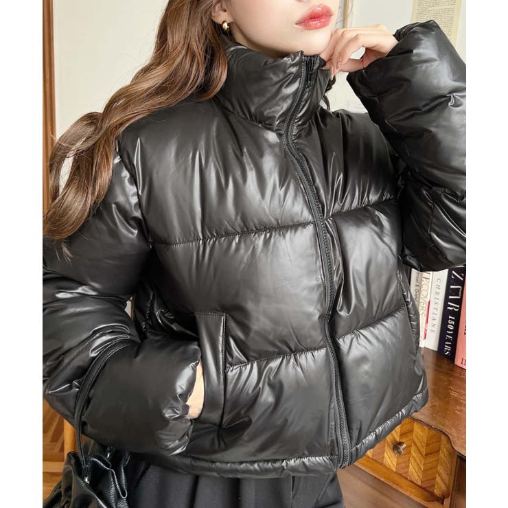 ファイバーダウンメタリックショートダウンブルゾン | moment+ | 詳細画像17 