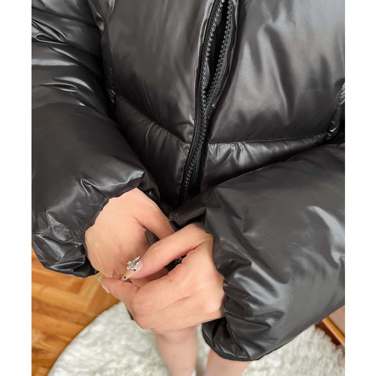 ファイバーダウンメタリックショートダウンブルゾン | moment+ | 詳細画像24 