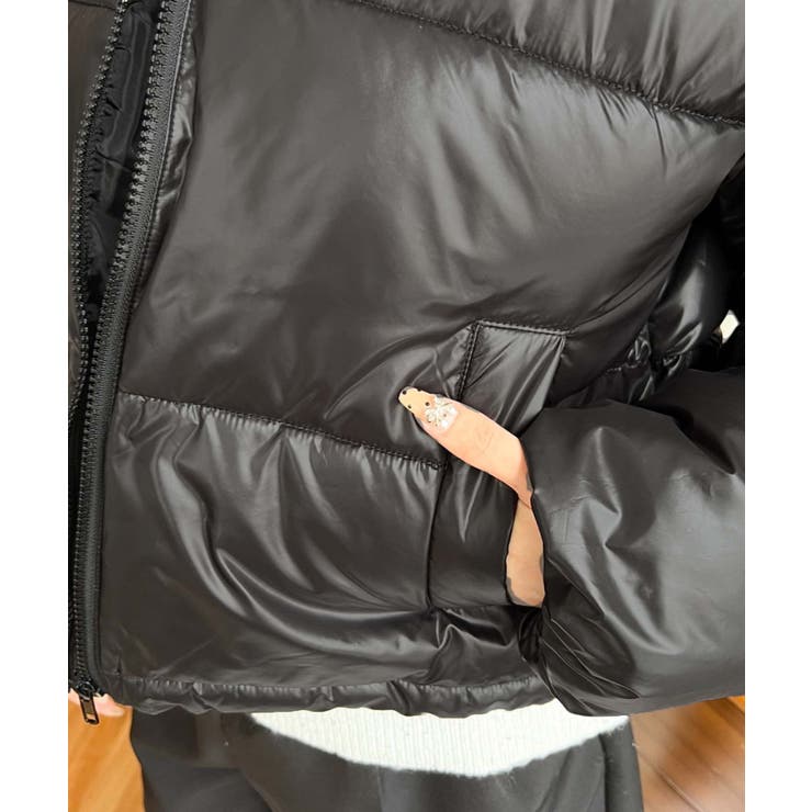 ファイバーダウンメタリックショートダウンブルゾン | moment+ | 詳細画像26 