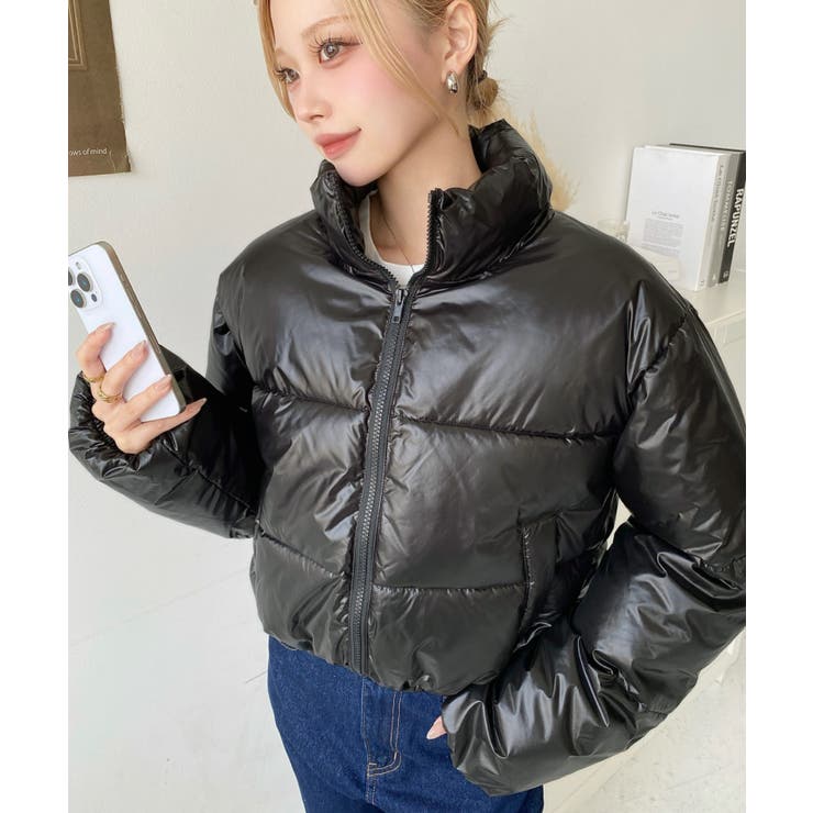 ファイバーダウンメタリックショートダウンブルゾン | moment+ | 詳細画像29 