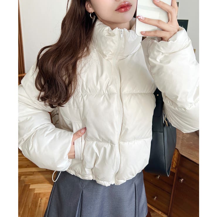 ファイバーダウンメタリックショートダウンブルゾン | moment+ | 詳細画像3 