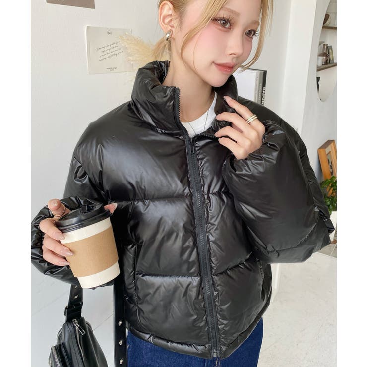 ファイバーダウンメタリックショートダウンブルゾン | moment+ | 詳細画像32 