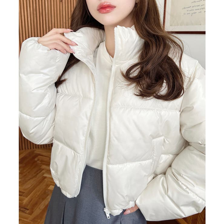 ファイバーダウンメタリックショートダウンブルゾン | moment+ | 詳細画像5 