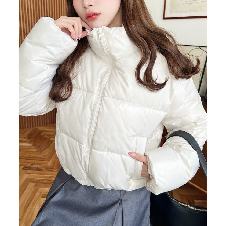 ファイバーダウンメタリックショートダウンブルゾン | moment+ | 詳細画像6 