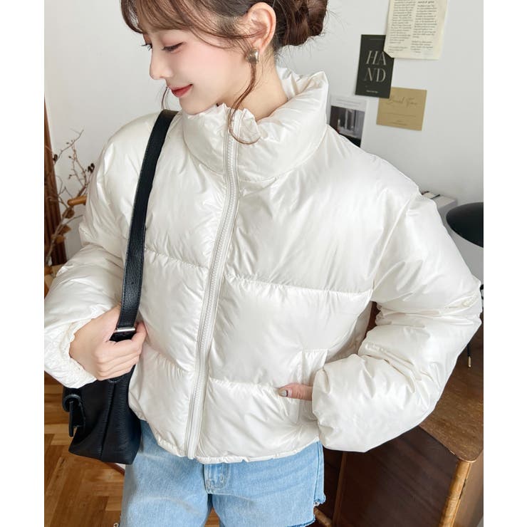 ファイバーダウンメタリックショートダウンブルゾン | moment+ | 詳細画像7 