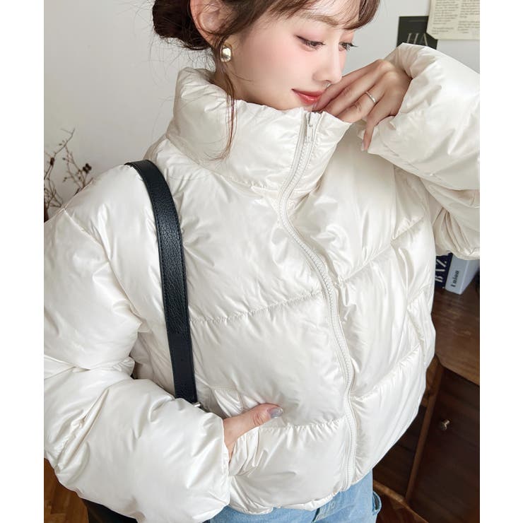 ファイバーダウンメタリックショートダウンブルゾン | moment+ | 詳細画像8 