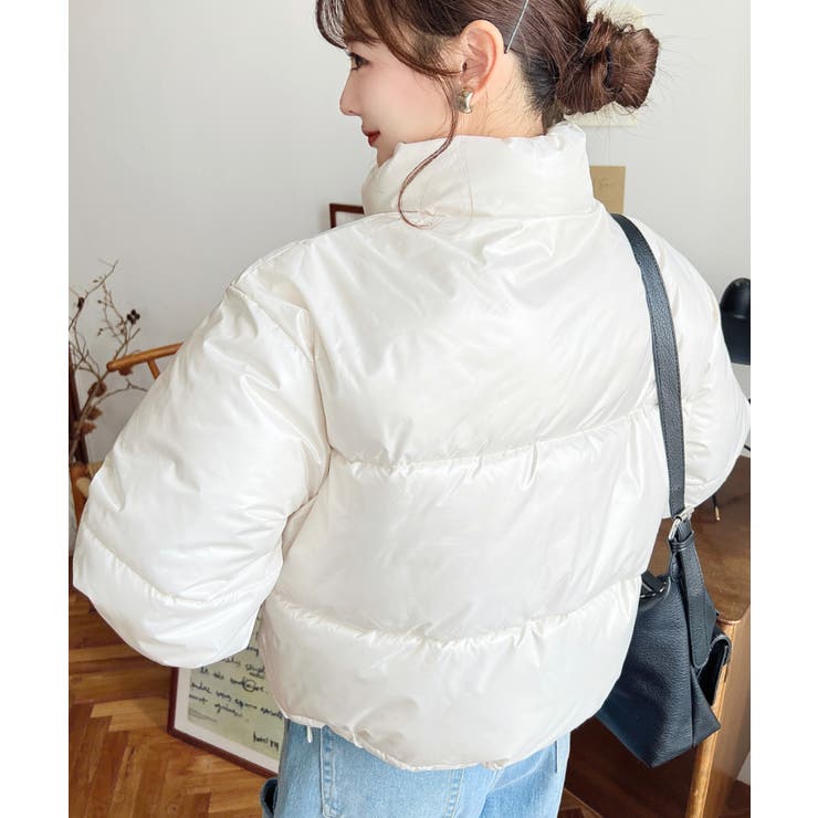 ファイバーダウンメタリックショートダウンブルゾン | moment+ | 詳細画像9 