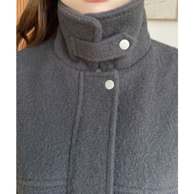 フェイクウールモッサ2WAYアレンジカラーショートブルゾン | moment+ | 詳細画像31 